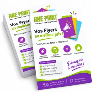 Flyers avec le logo RNE Print